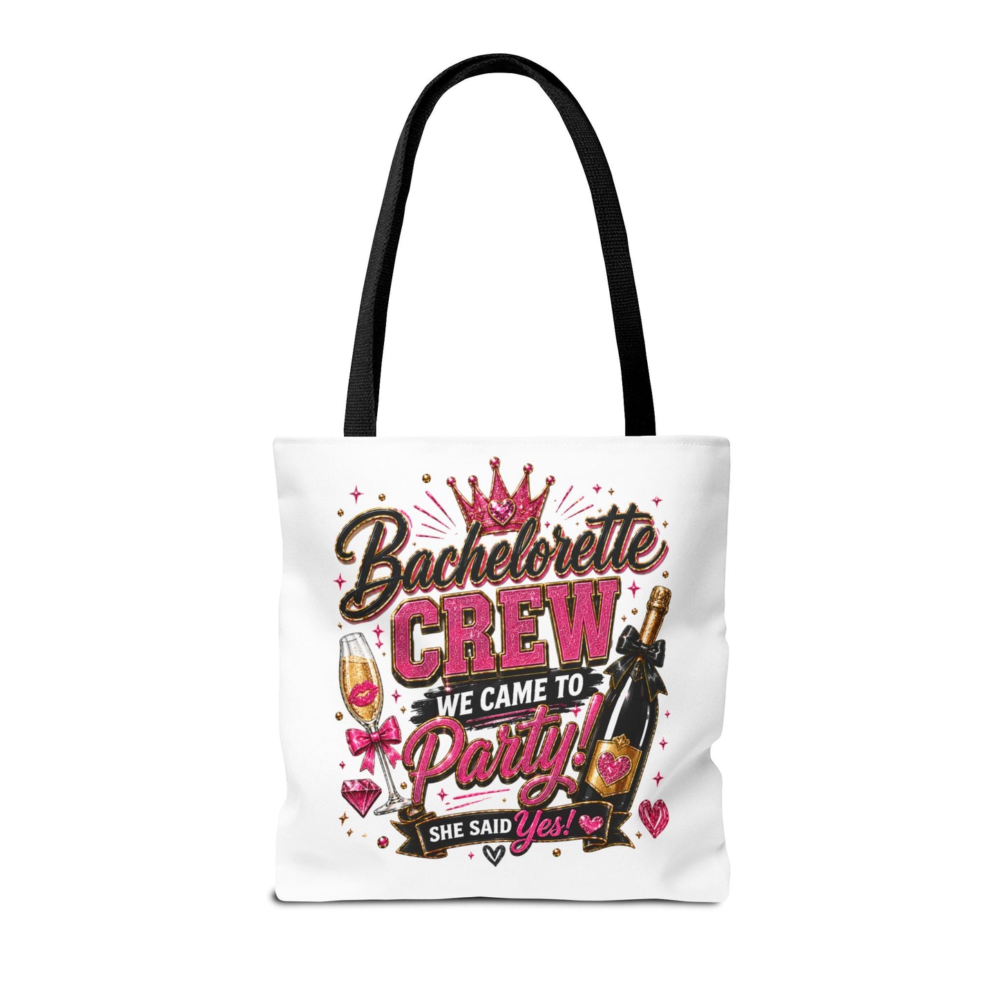 Bachelorette Crew Party Tote Bag — 'We Came to Party' Bridal Shower Gift