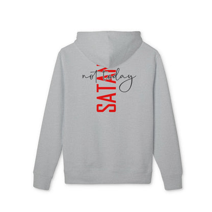 Hoodie — “Not Today Satan” Minimal Script Pullover