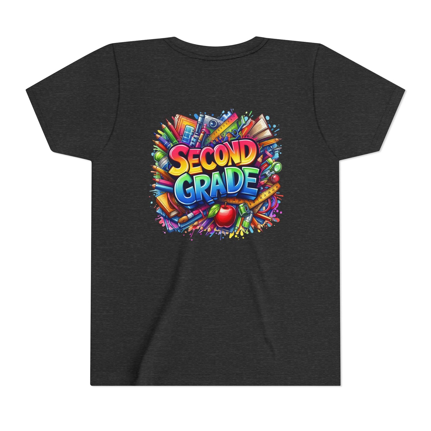 Second Grade Youth Tee — Colorful Back-to-School Kids T-Shirt
