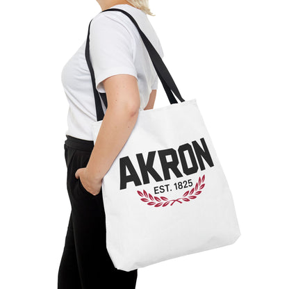 Akron Est. 1825 Tote Bag — City Pride Canvas Tote