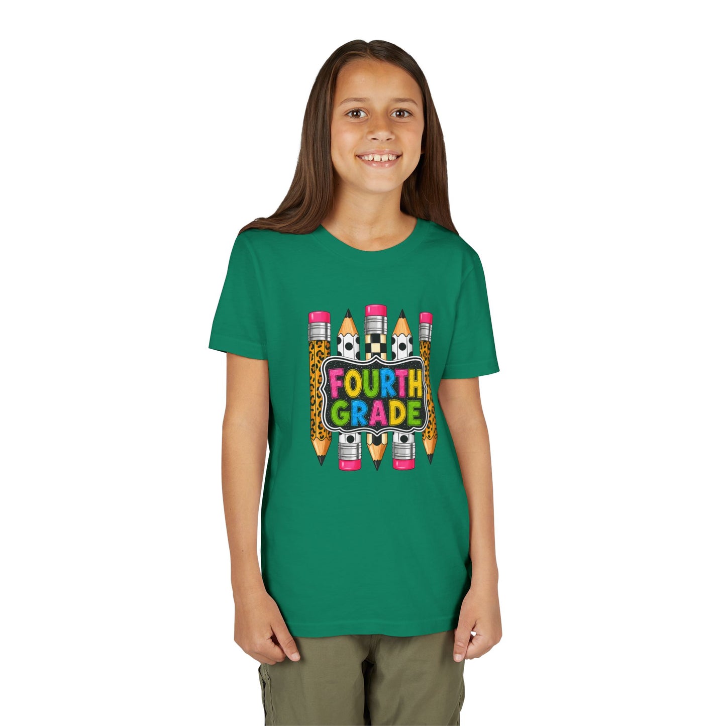 Fourth Grade Pencil Kids Tee – Back to School Youth Shirt