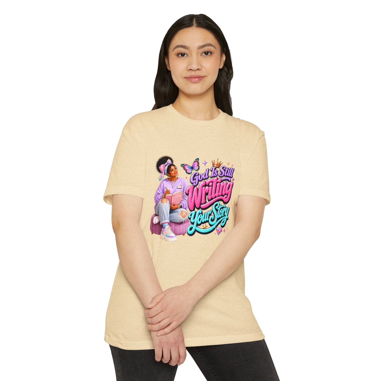 Inspirational T-Shirt — "God Is Still Writing Your Story" Inspirational Faith Graphic Tee