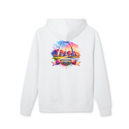 Missouri St. Louis Arch Hoodie — Colorful Sunset State Pride Pullover