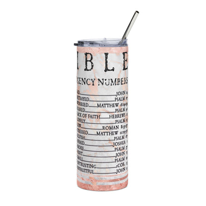 Bible Stainless Steel Tumbler 20oz Christian Travel Mug