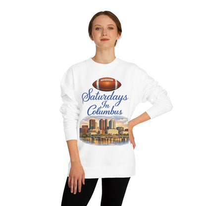 Saturdays in Columbus Sweatshirt — Football City Skyline Crewneck