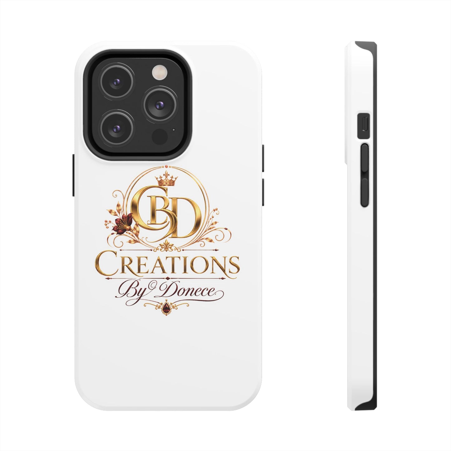 BD Creations By Donece Elegant Logo Tough Phone Case — Protective iPhone Cover