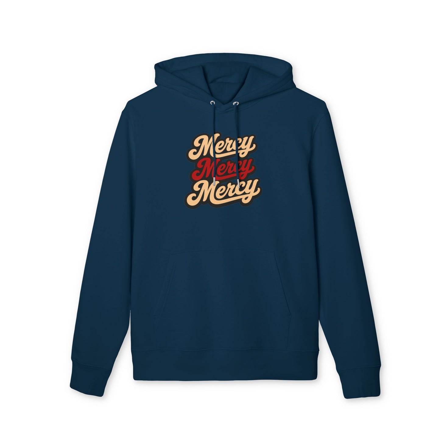 Mercy Mercy Mercy Hoodie — Retro Script Graphic Pullover