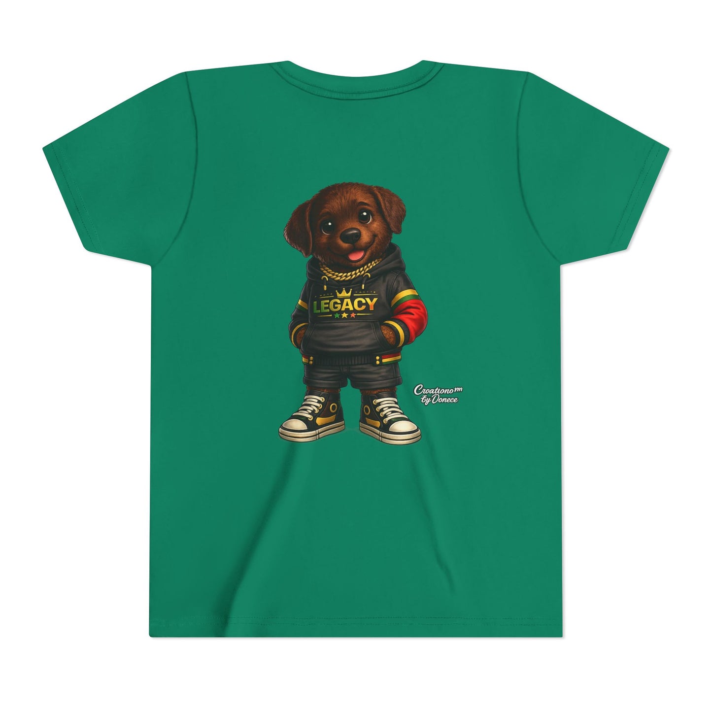 Youth Tee — Cute Rottweiler Puppy in 'Legacy' Hoodie Kids T‑Shirt