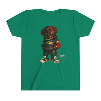 Youth Tee — Cute Rottweiler Puppy in 'Legacy' Hoodie Kids T‑Shirt