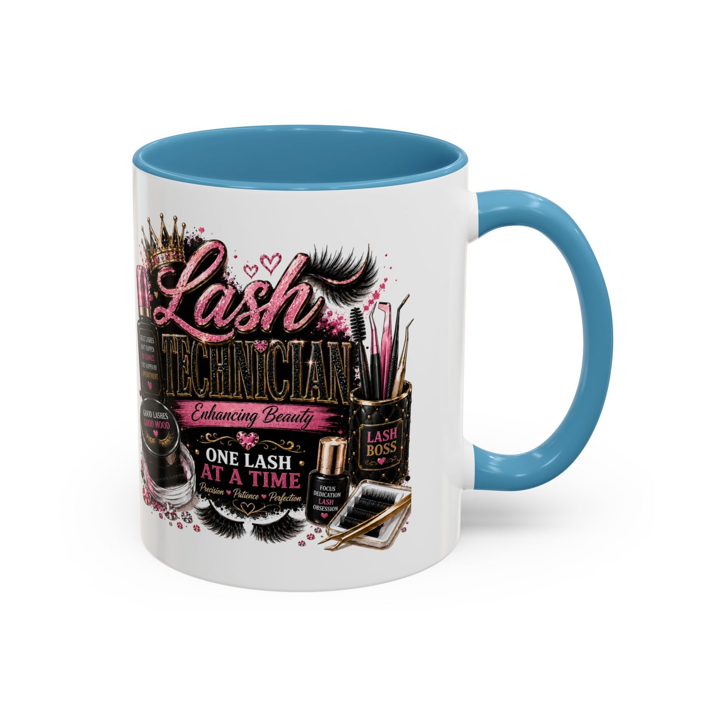 Lash Technician Coffee Mug — "Lash Technician: One Lash at a Time" Accent Mug