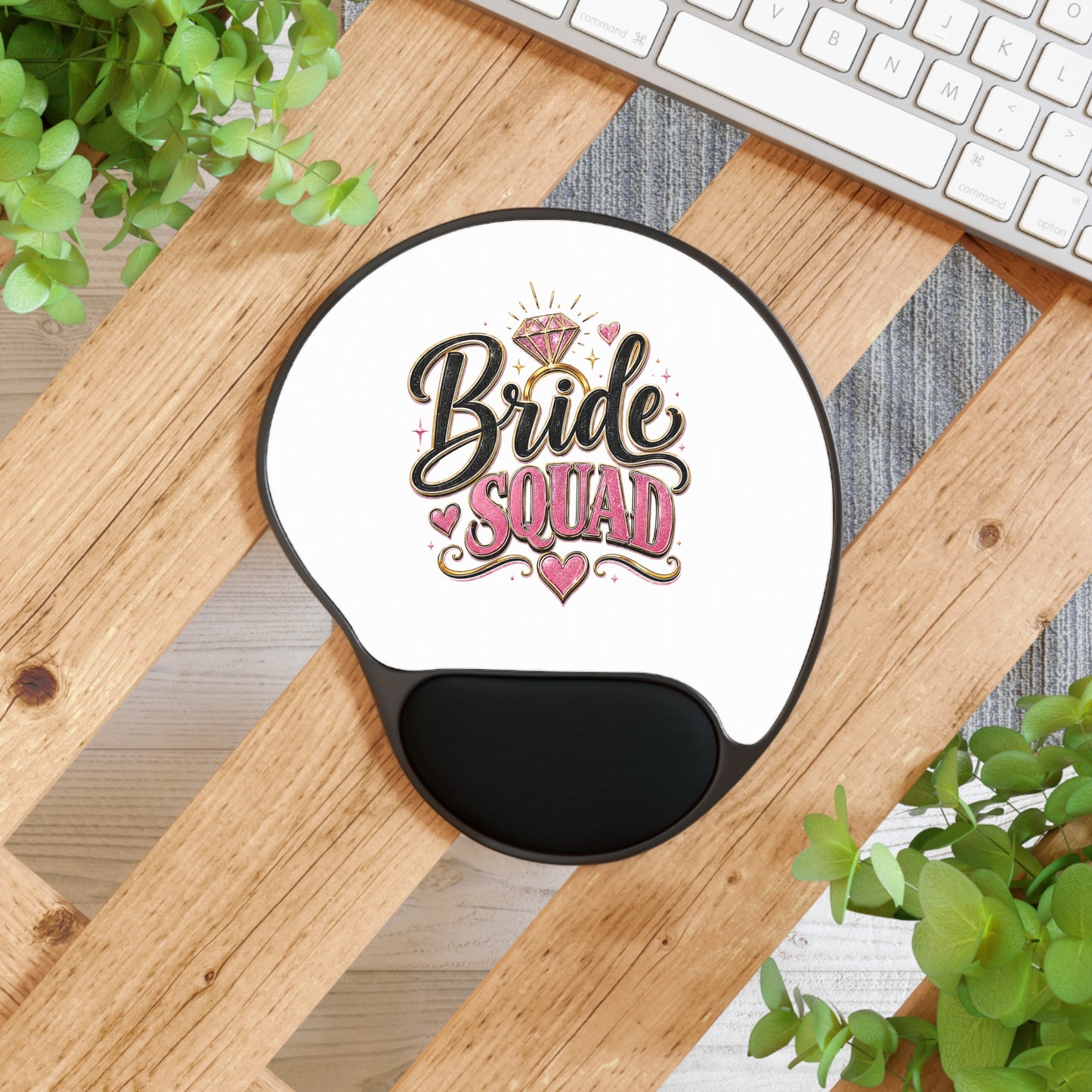 Bride Squad Mouse Pad with Wrist Rest — Bachelorette Party Gift