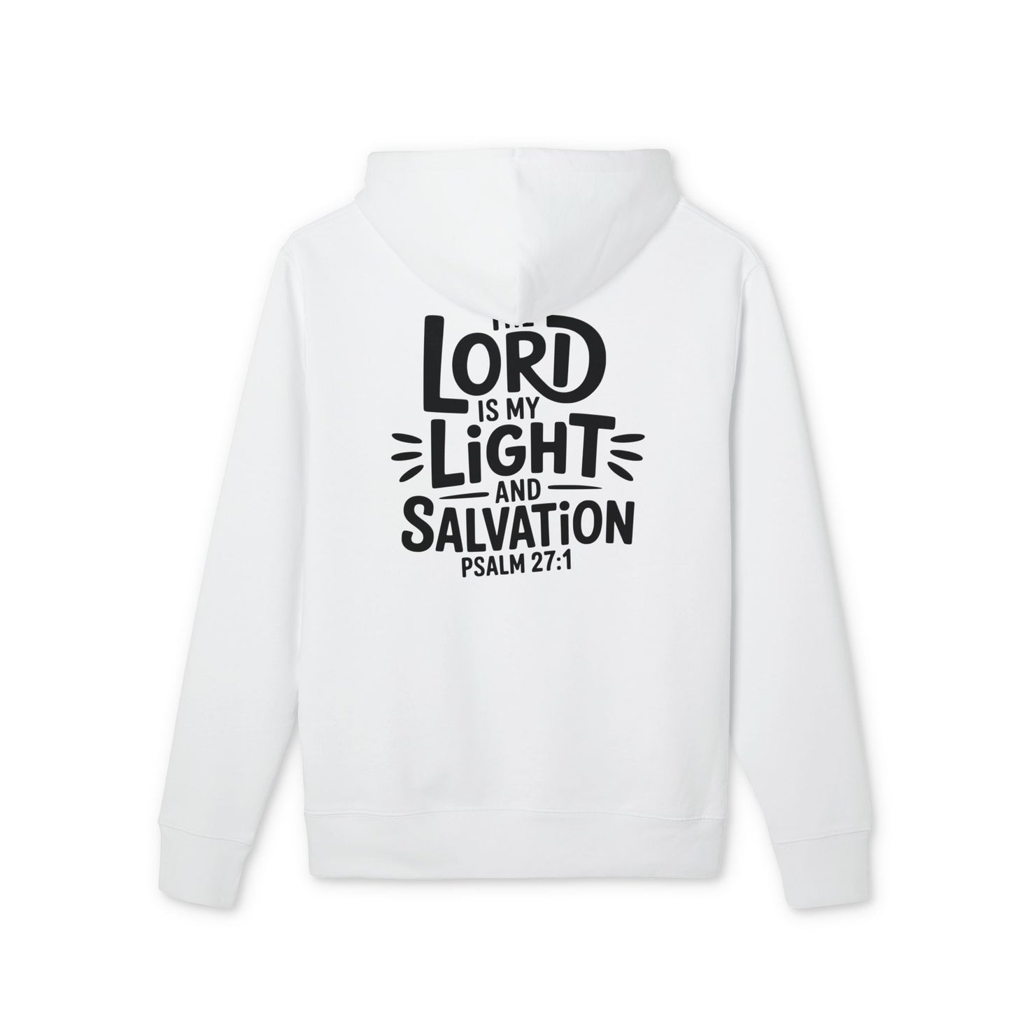 Psalm 27:1 Hoodie — "The Lord is My Light and Salvation" Christian Pullover