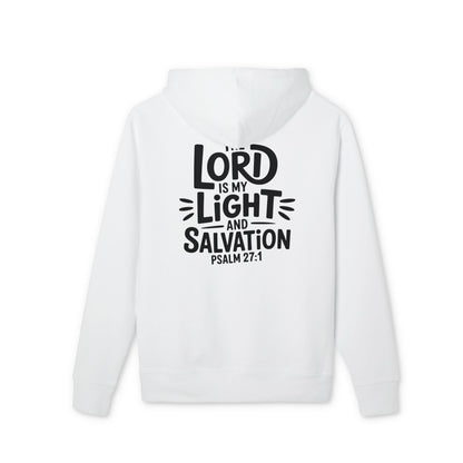 Psalm 27:1 Hoodie — "The Lord is My Light and Salvation" Christian Pullover