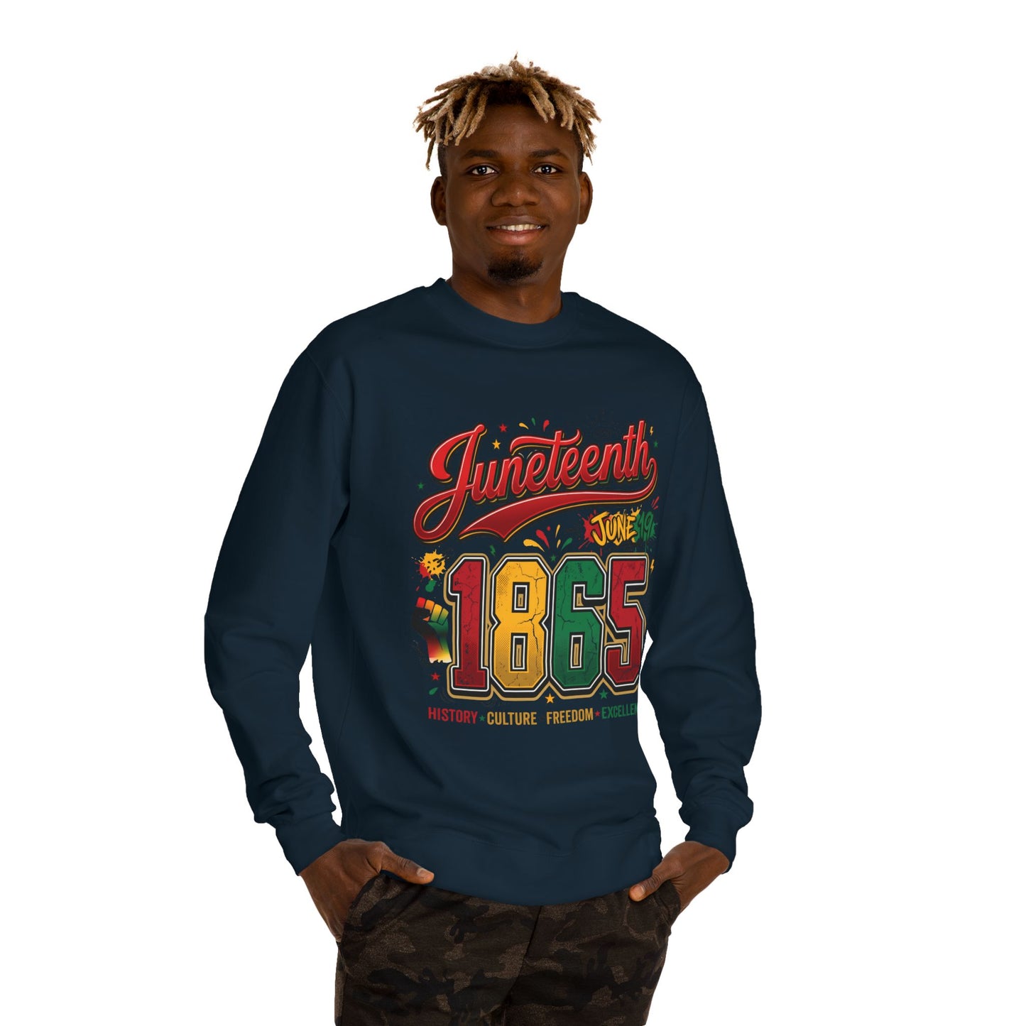Juneteenth 1865 Crewneck Sweatshirt — History • Culture • Freedom