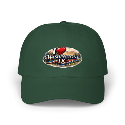 Washington DC Dad Cap – "I  Washington DC" Embroidered Travel Baseball Hat
