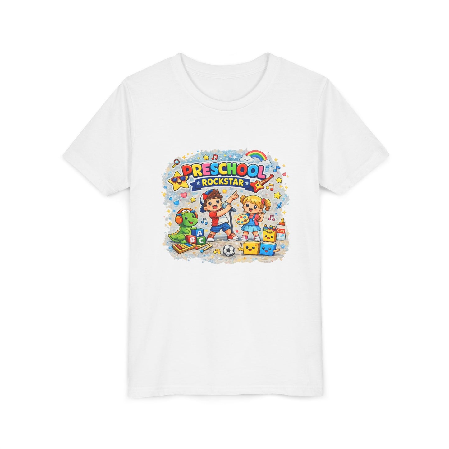 Preschool Rockstar Youth Tee — Cute Back-to-School Toddler Shirt