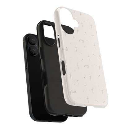 Pray with Faith Phone Case | Christian floral iPhone Case