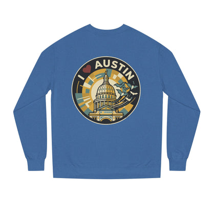 I  Austin Crewneck Sweatshirt — Austin Capitol Retro Graphic