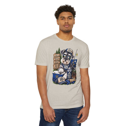 Schnauzer Dad T-Shirt – Fishing & Camping Dad Graphic Tee