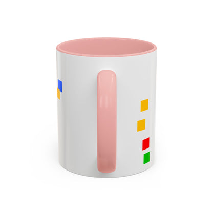 Autism Warrior Accent Coffee Mug – Bold Puzzle Pieces, Proud. Strong. Unique. (11/15oz)