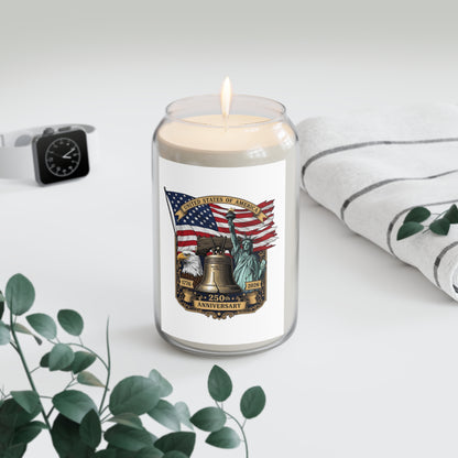 Patriotic 250th Anniversary Soy Candle — Liberty Bell & Flag Scented Candle (13.75oz)