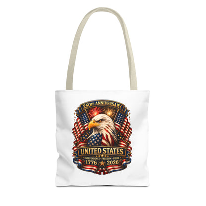 250th Anniversary United States Eagle Tote Bag — 1776–2026 Patriotic Cotton Tote