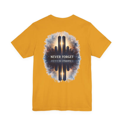 9/11 Never Forget Tee — World Trade Center Memorial Shirt