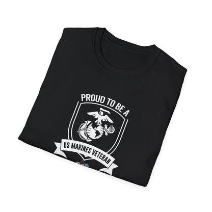 Proud to Be a Us Marines Veteran T-Shirt
