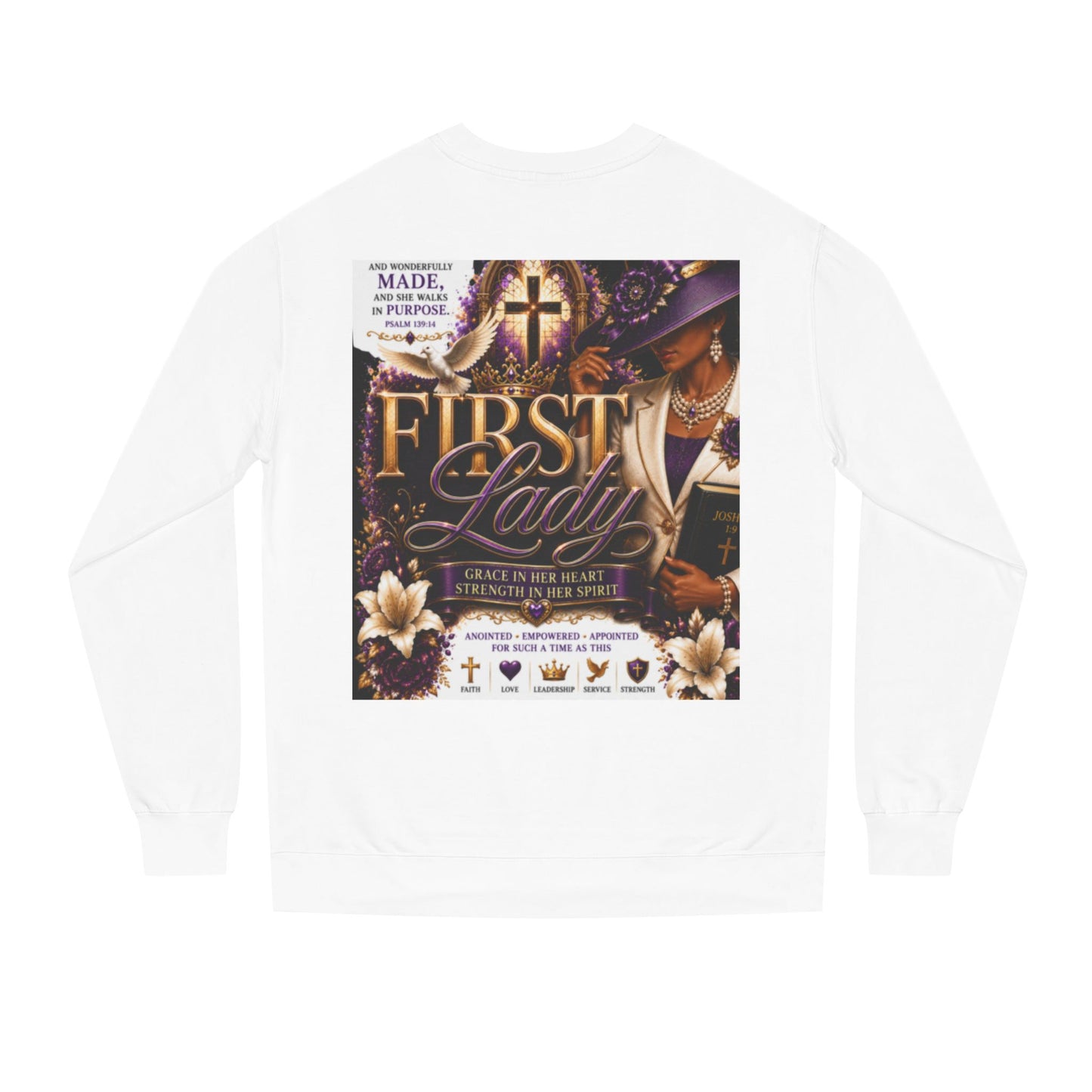 First Lady Christian Sweatshirt — Faith-Based Inspirational Crewneck