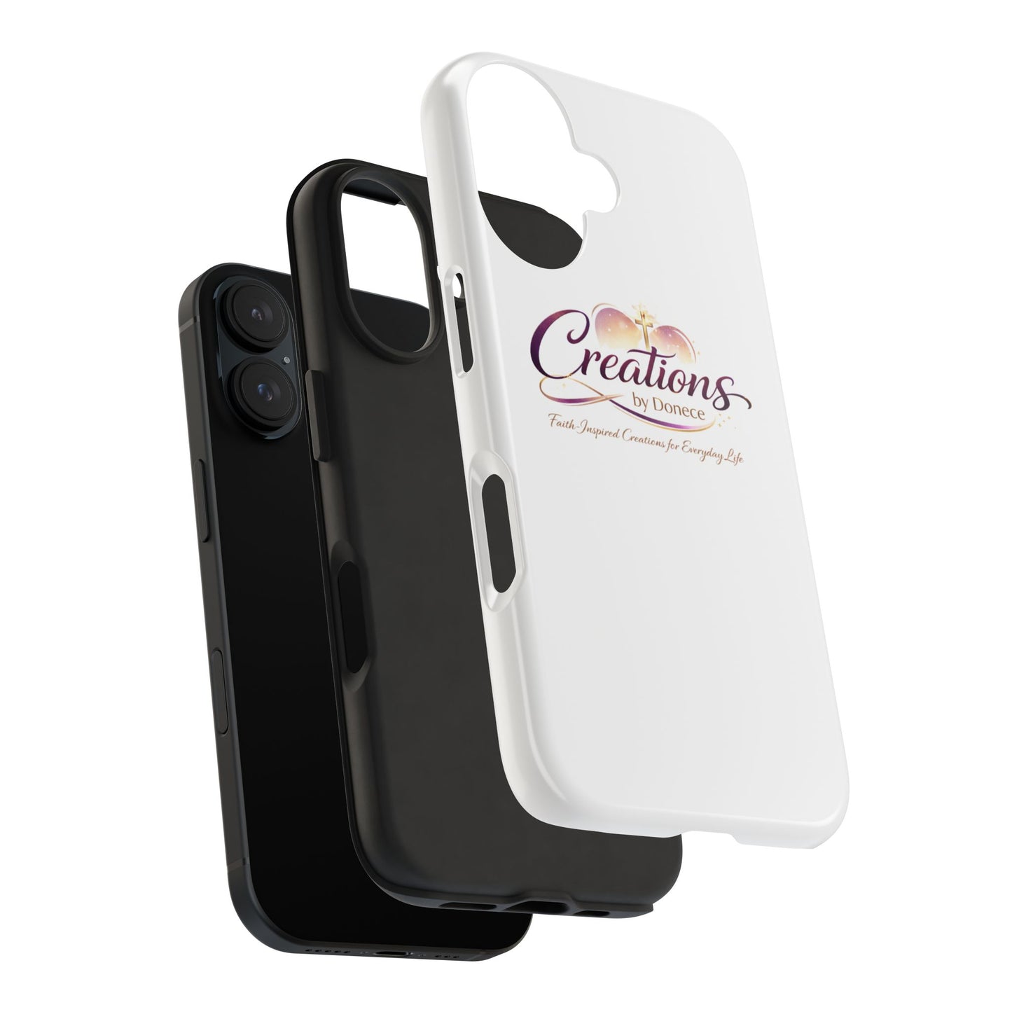 Tough Phone Case - "Creations by Donece" Logo Protective Cover