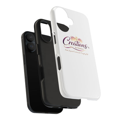 Tough Phone Case - "Creations by Donece" Logo Protective Cover