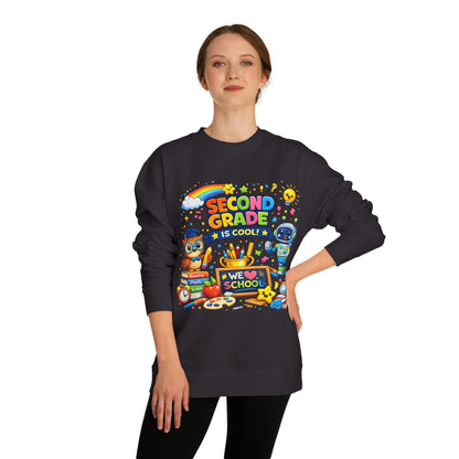 Second Grade Is Cool Sweatshirt – Cute School Kids Crewneck