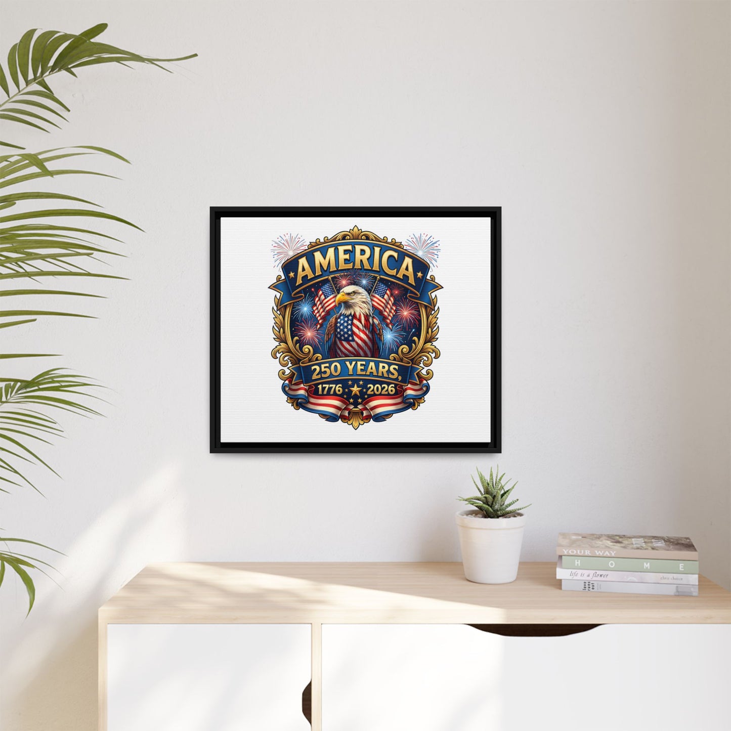Matte Canvas, Framed (Multi-color)