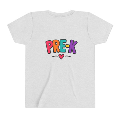 Pre-K Kids Tee — Colorful Heart Preschool Shirt for Boys & Girls
