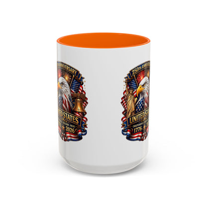 250th Anniversary United States Eagle Coffee Mug – Patriotic 1776–2026 Accent Mug
