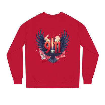 9/11 Memorial Sweatshirt – Eagle Wings Tribute Crewneck
