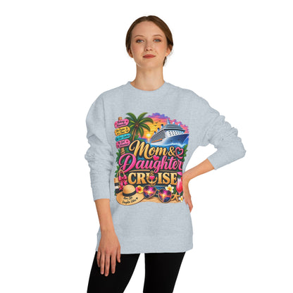 Mom & Daughter Cruise Sweatshirt — Tropical Vacation Cruise Crewneck