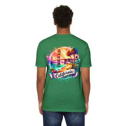 California Sunset T-Shirt — Golden Gate Palm Beach Graphic Tee