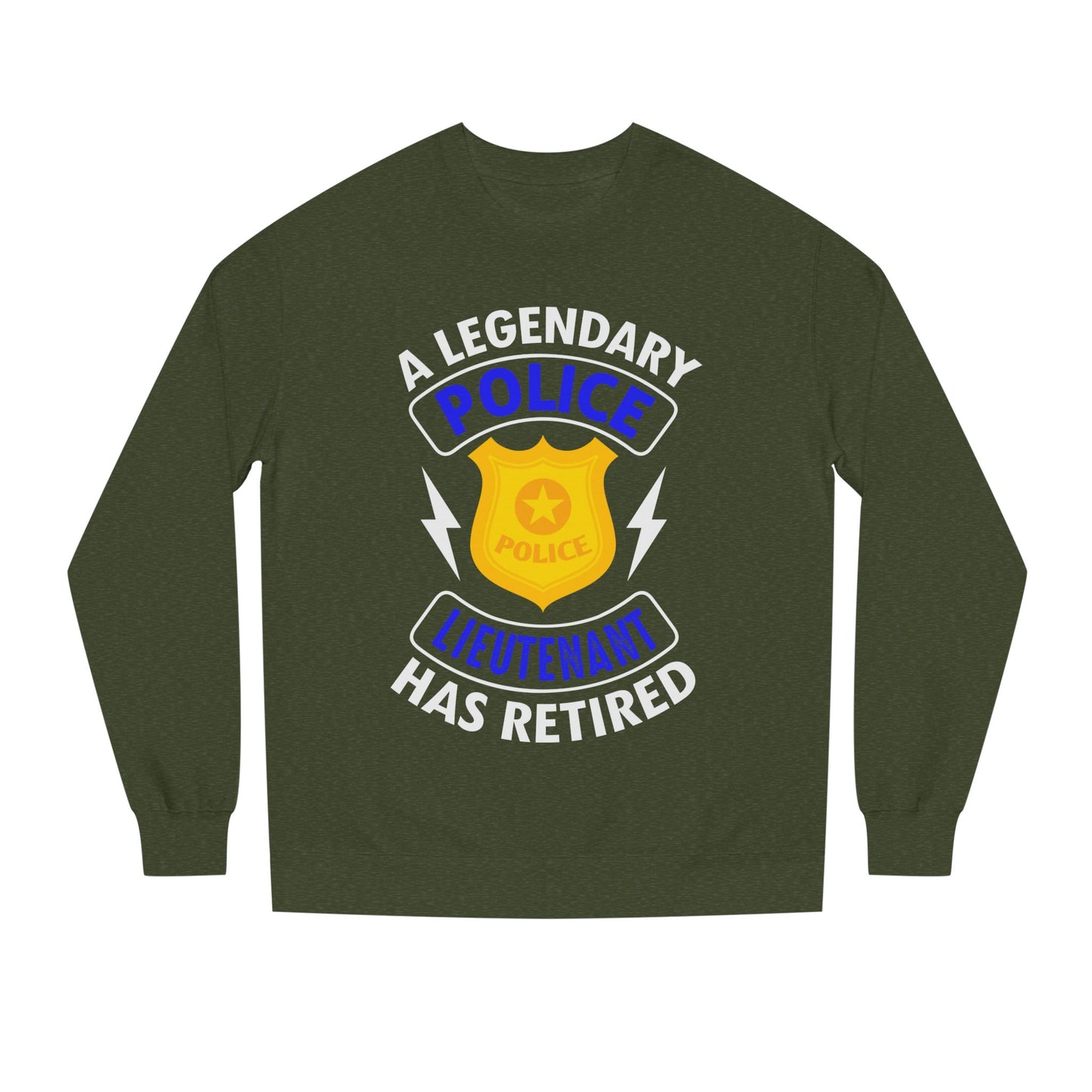 Retired Police Lieutenant Sweatshirt — Legendary Badge Crewneck