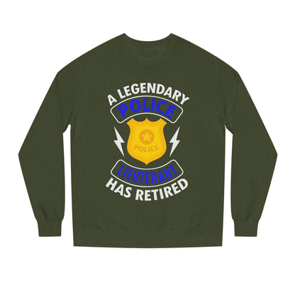 Retired Police Lieutenant Sweatshirt — Legendary Badge Crewneck