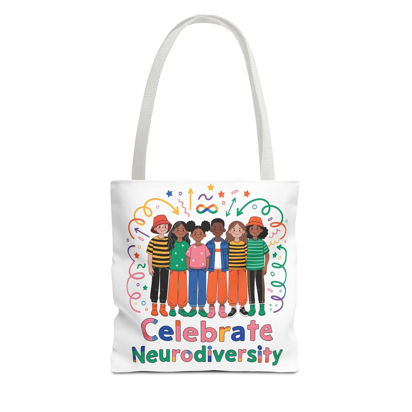 Celebrate Neurodiversity Tote Bag — Inclusive Pride Reusable Shopper