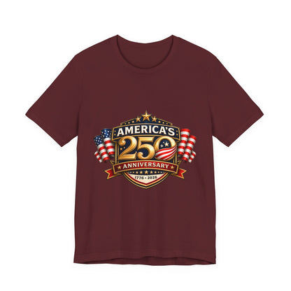 America's 250th Anniversary T-Shirt – 1776–2026 Patriotic USA Flag Tee