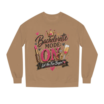Bachelorette Mode On Sweatshirt — 'Let the Fun Begin' Party Crewneck