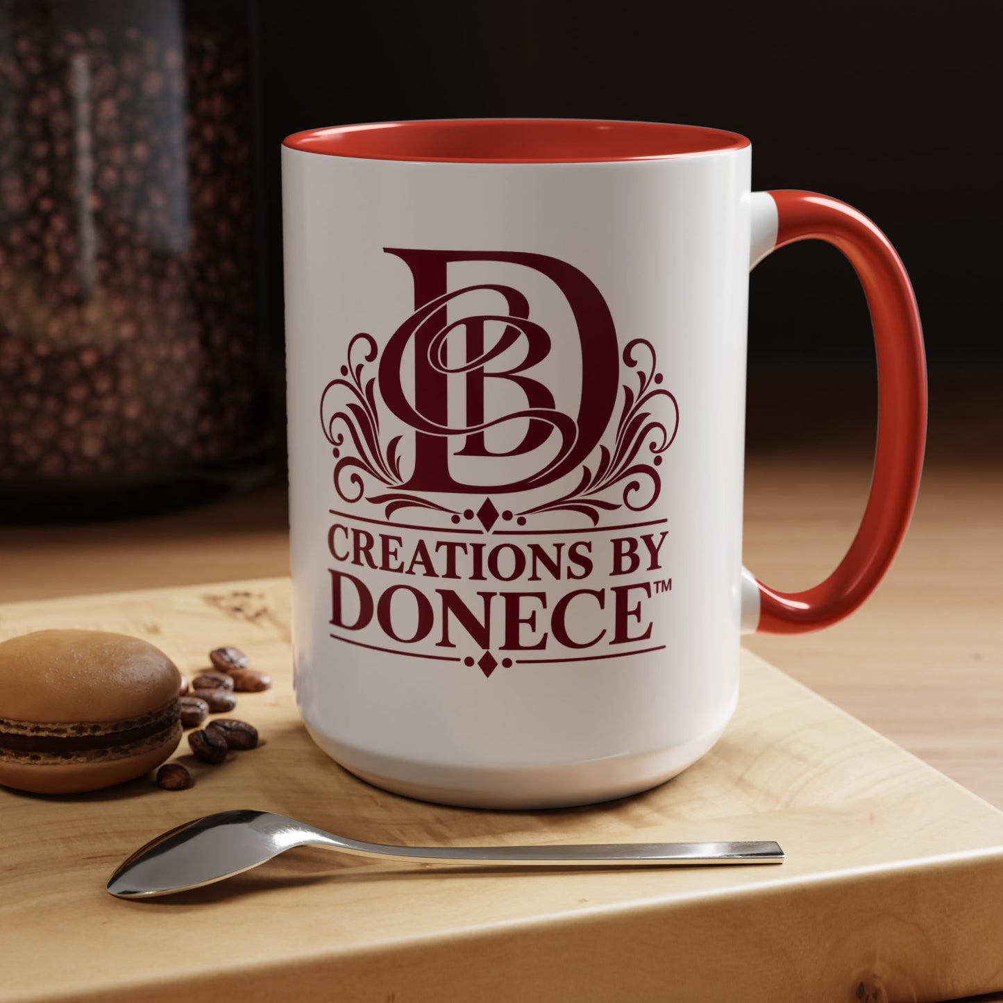 Creations by Donece Logo Accent Coffee Mug (11/15oz)