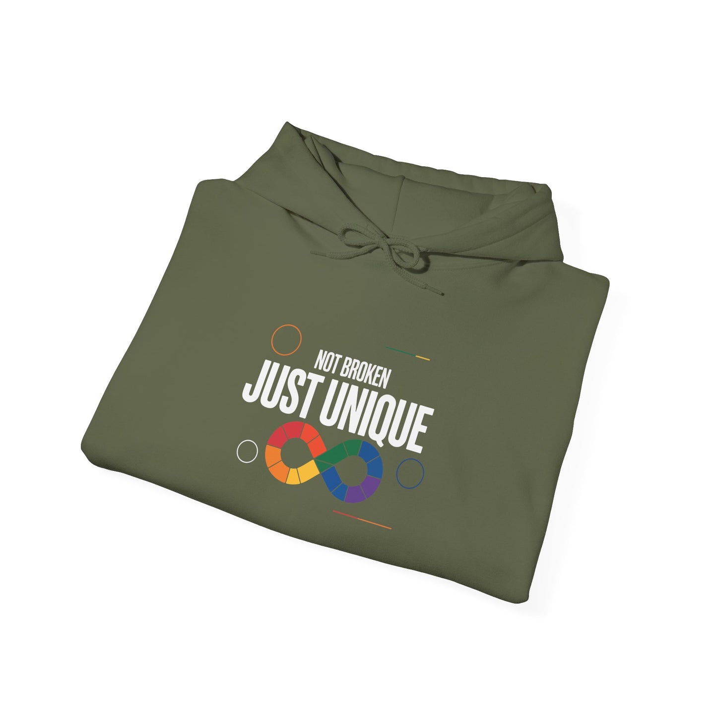 Not Broken Just Unique Hoodie