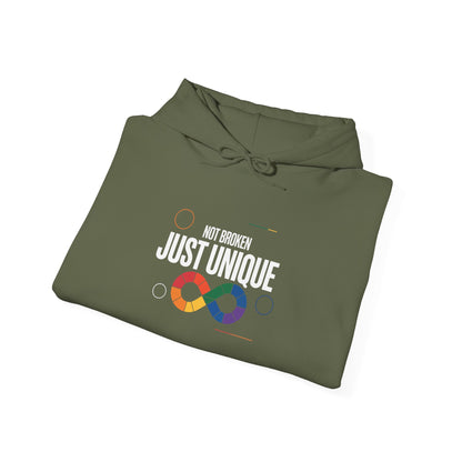Not Broken Just Unique Hoodie