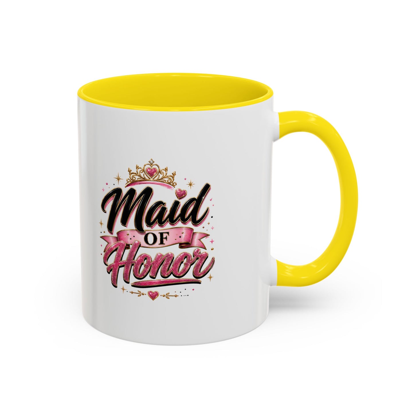 Maid of Honor Accent Coffee Mug — Bridal Party Gift (11/15oz)