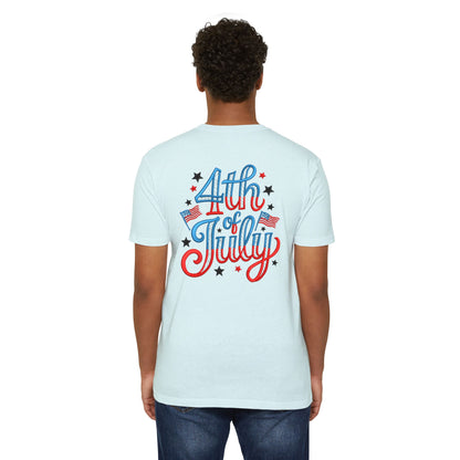 4th of July T-Shirt — Retro Patriotic Stars & Flags Tee