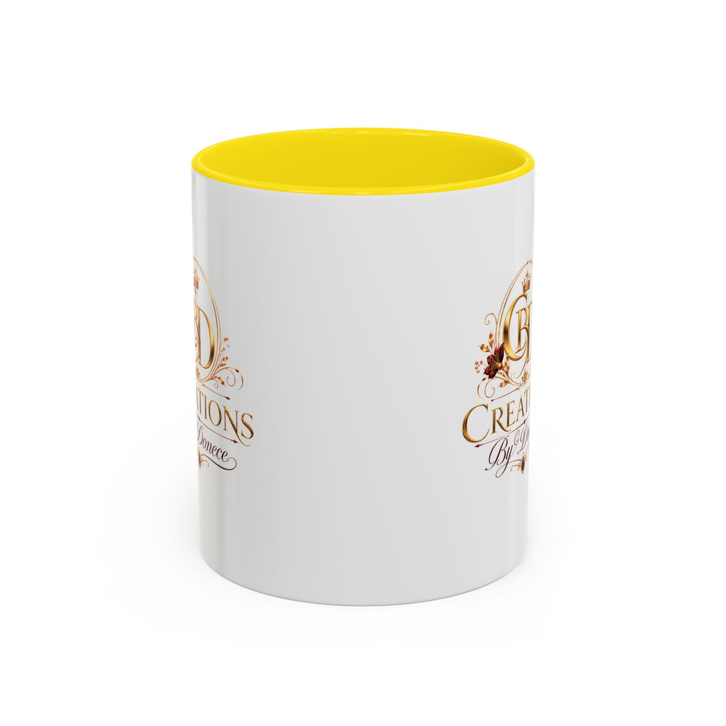 Accent Coffee Mug — Creations By Donece Logo Ceramic Mug (11/15 oz)