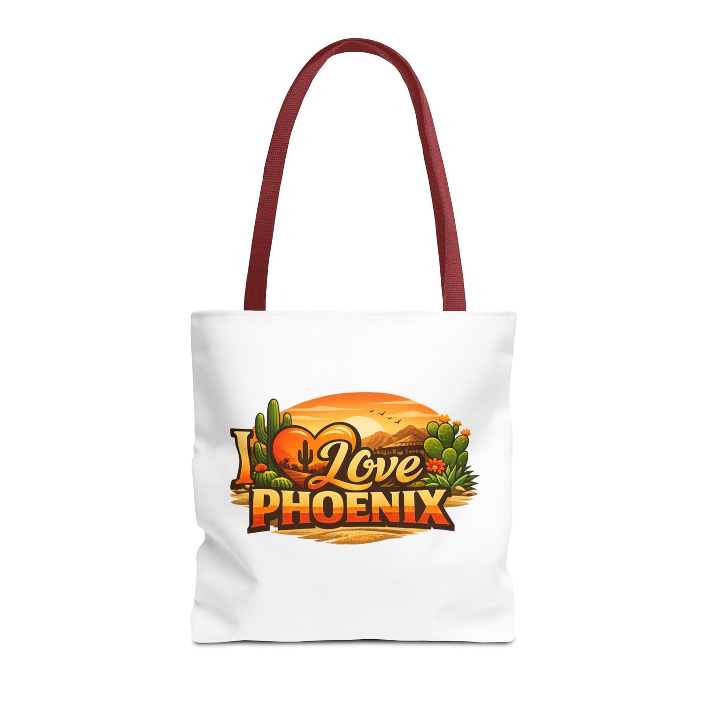 I Love Phoenix Tote Bag – Desert Sunset Illustration